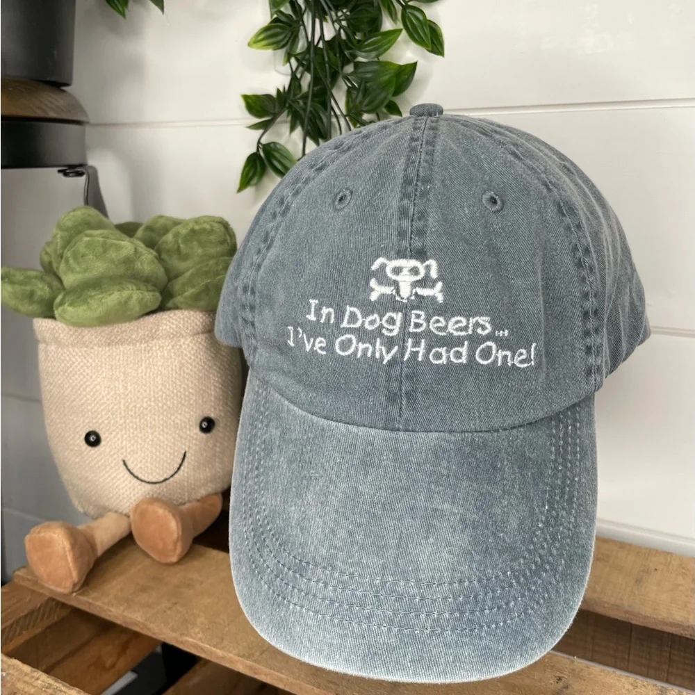 Vintage Style Anvil Hilton Head Island “In Dog Beers I’ve Only Had One” Dad Cap